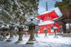Japón nevado en invierno